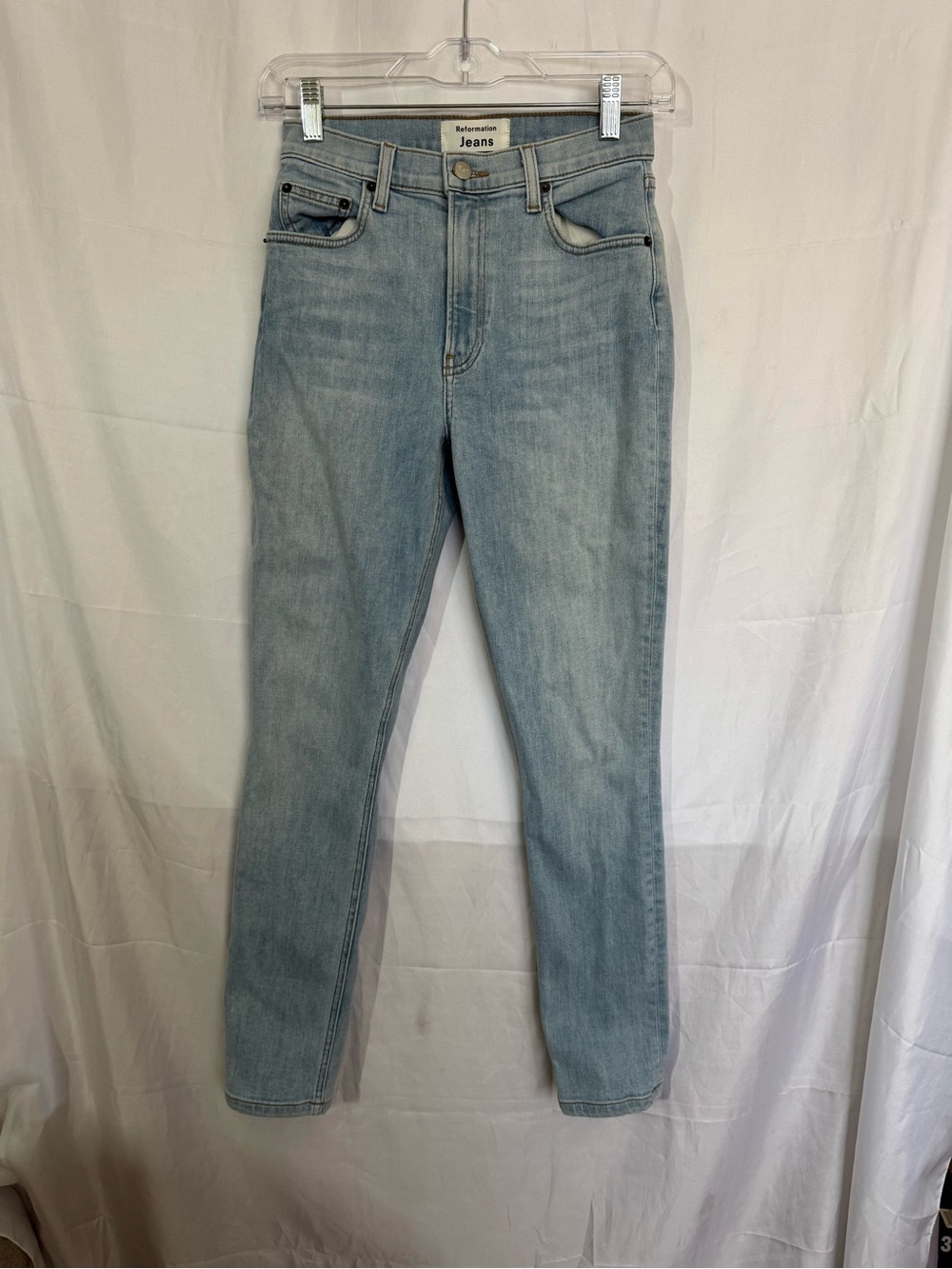 Reformation Light Blue Denim Jeans Size 24